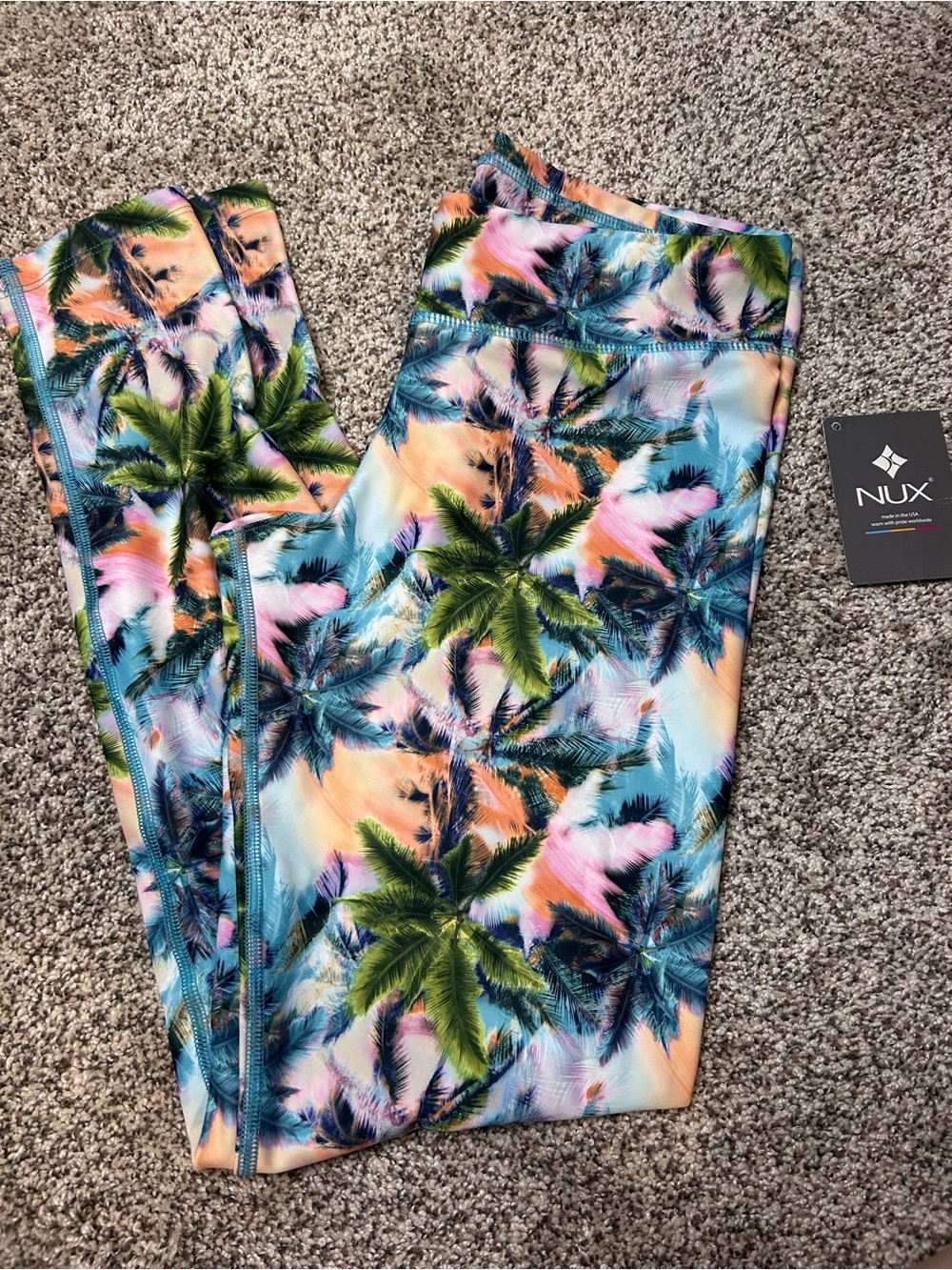 NWT Nux Rio Leggings Pam Beach Size Large
